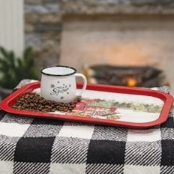 *Red Truck Metal Christmas Tray, 13.5”x9” - Picture 14 of 15